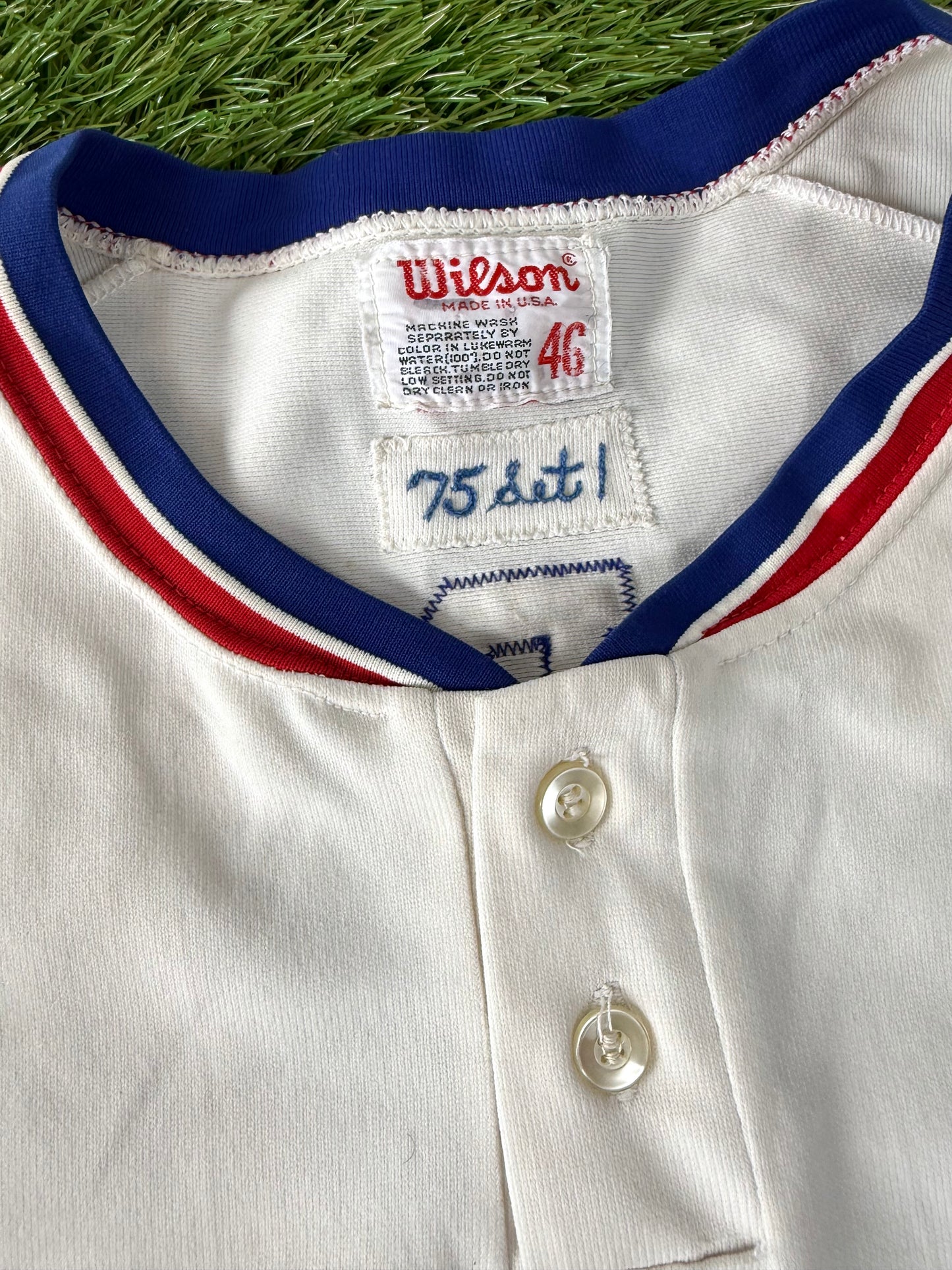 Texas Rangers Rich Shubert 1975 Game Worn MLB Baseball Jersey (46/XL)