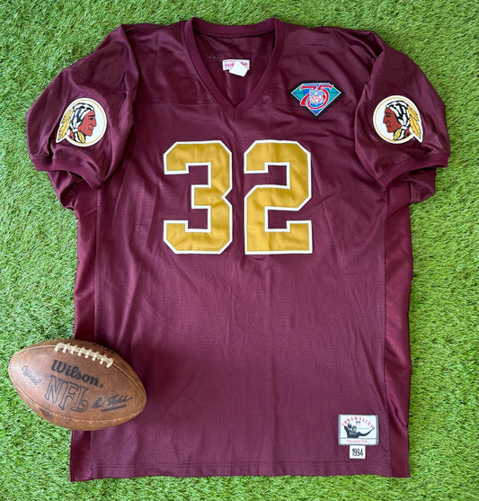 Washington Redskins Ricky Ervins 1994 Throwback NFL Football Jersey (60/XXXL)