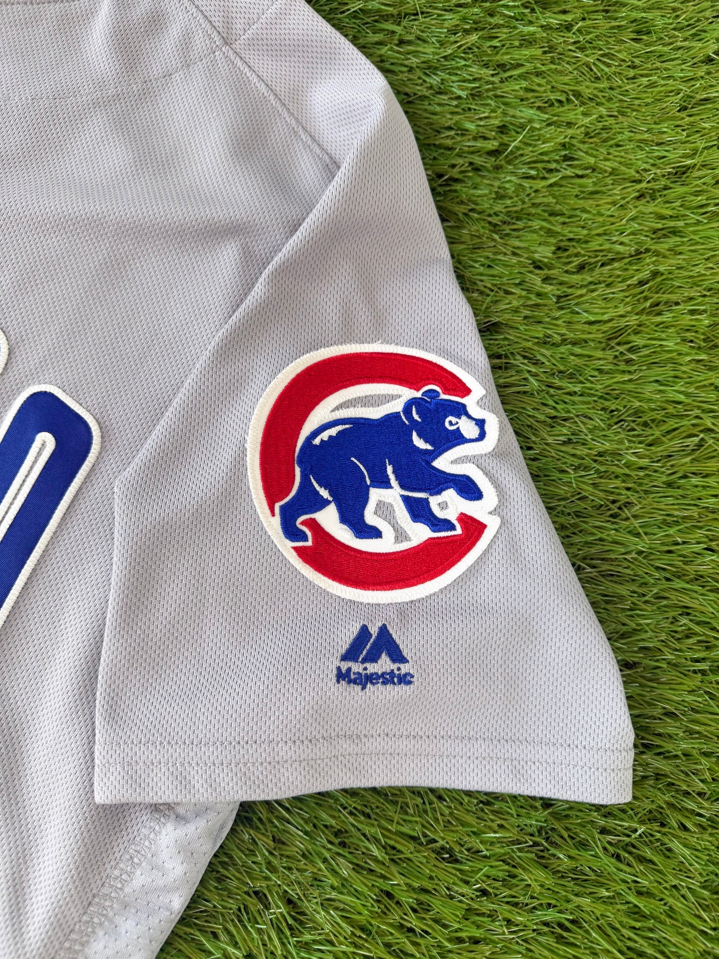 Chicago Cubs Javier Baez 2017 Postseason MLB Baseball Jersey (44/Large)
