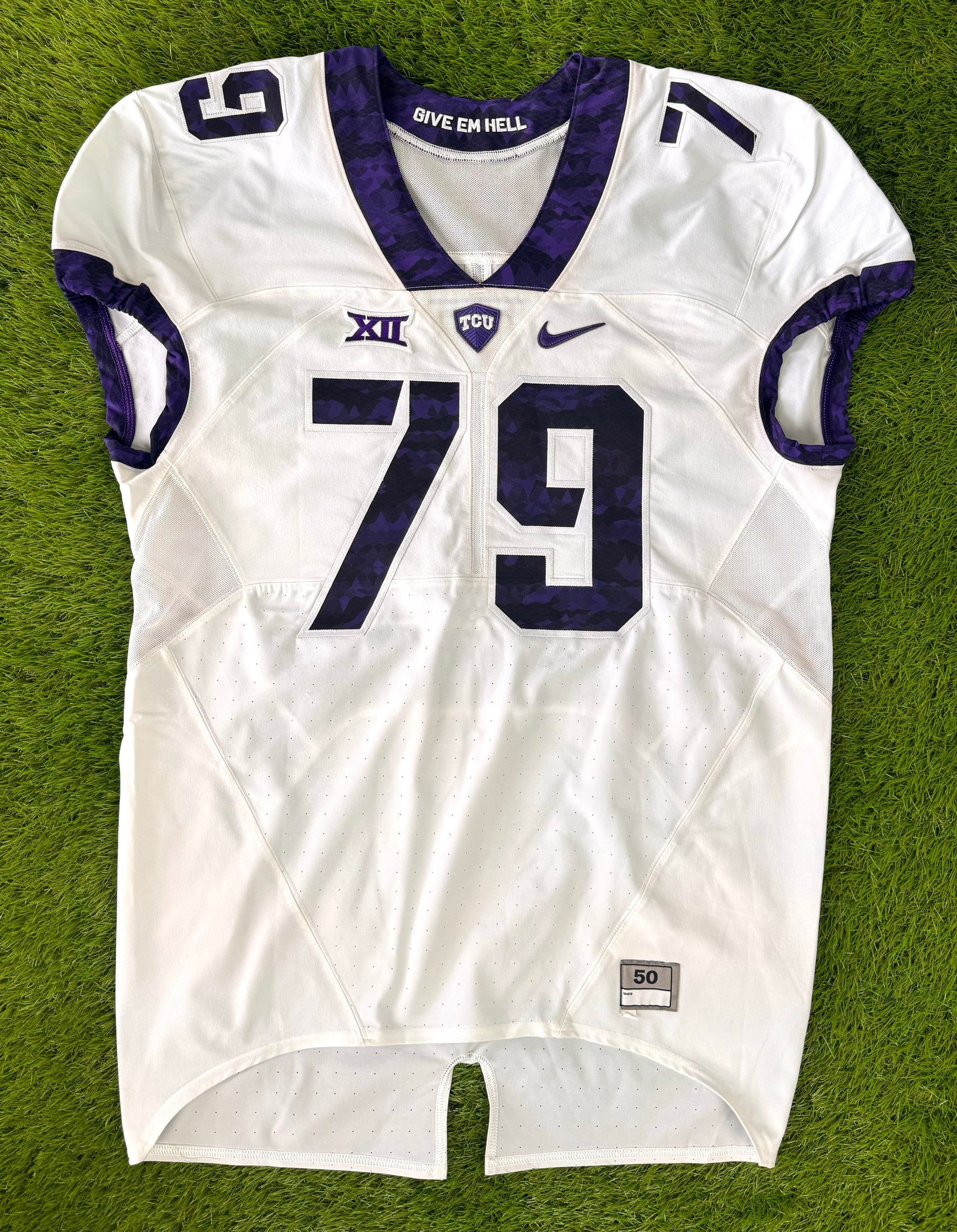 TCU Horned Frogs 2015 2018 Game Worn NCAA College Football Jersey