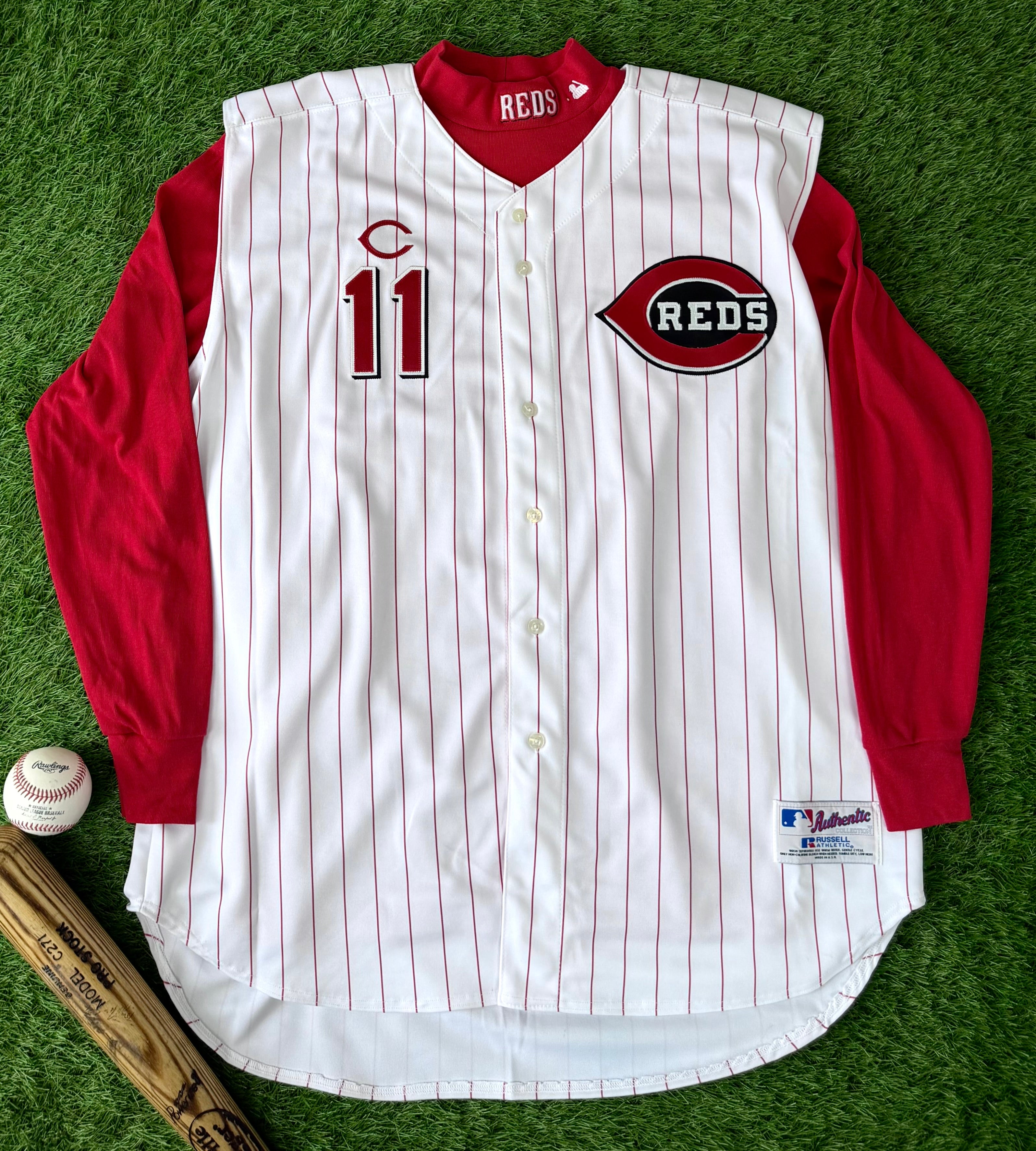 Cincinnati Reds Barry Larkin 2001 MLB Baseball Jersey (56/XXXL