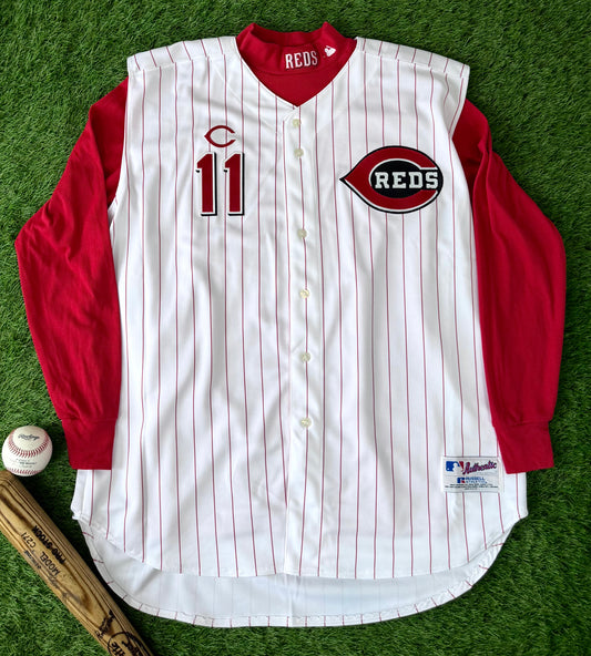 Cincinnati Reds Barry Larkin 2001 MLB Baseball Jersey (56/XXXL)