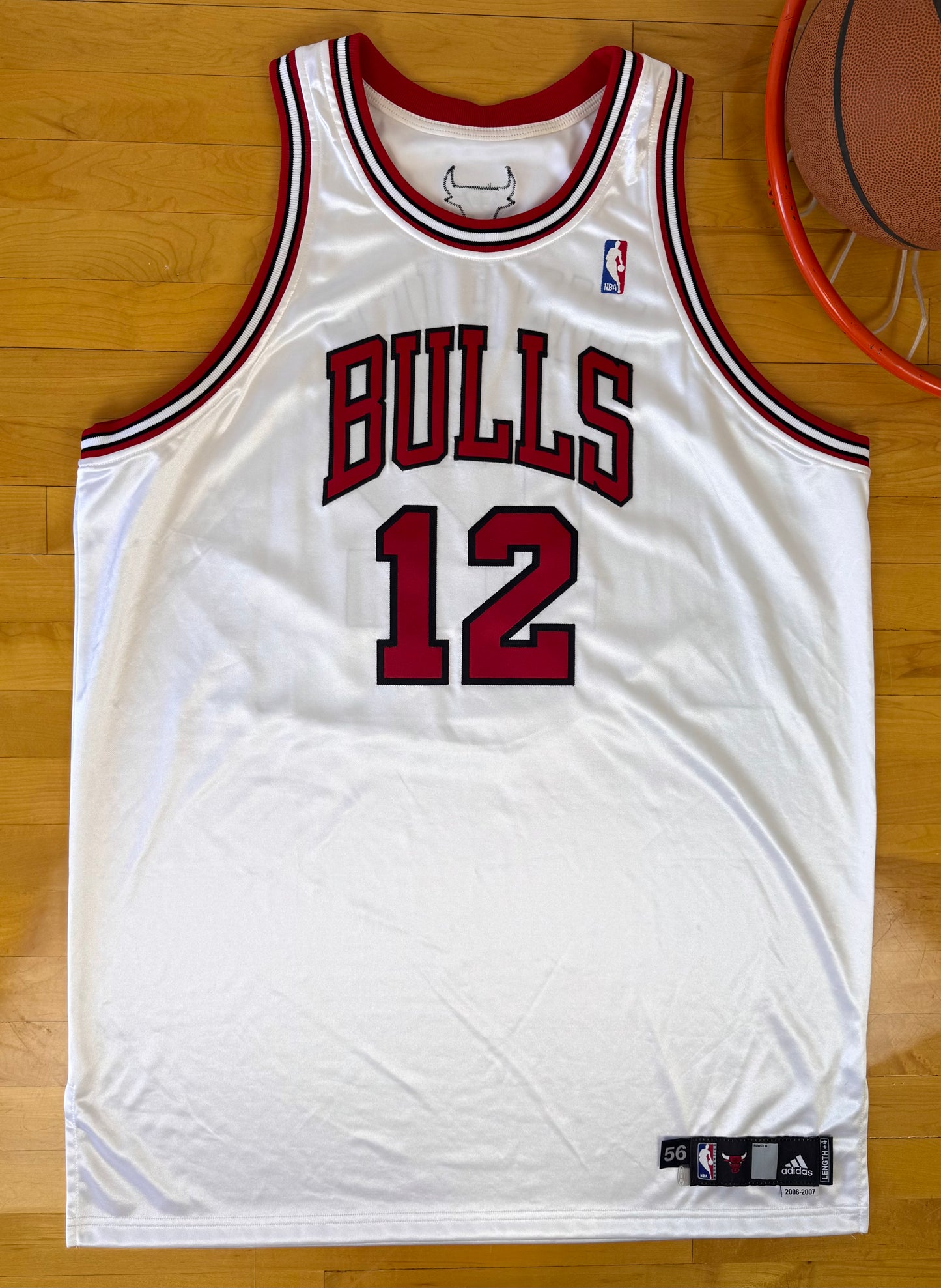 Chicago Bulls Kirk Hinrich 2006-2007 Team Issued NBA Basketball Jersey (56/XXXL)