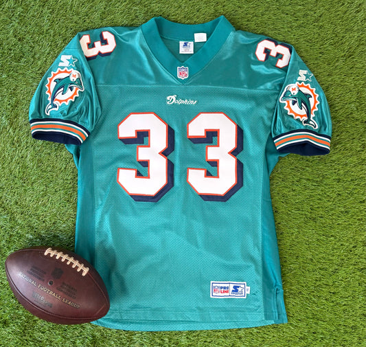 Miami Dolphins Karim Abdul-Jabbar 1997-1998 NFL Football Jersey (46/Medium)