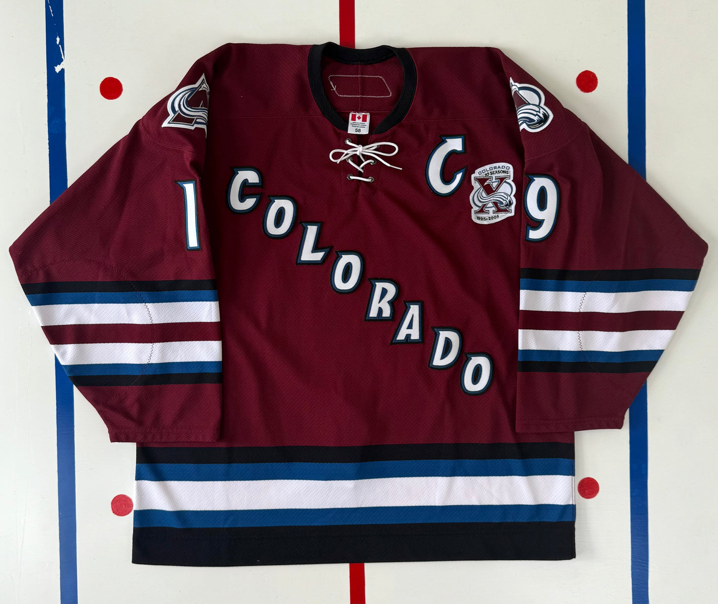 Colorado Avalanche Joe Sakic 2005-2006 Team Issued Alternate NHL Hockey Jersey (56/XXL)