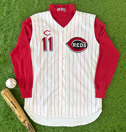 Cincinnati Reds Barry Larkin 1999 MLB Baseball Jersey and Undershirt (48/XL)