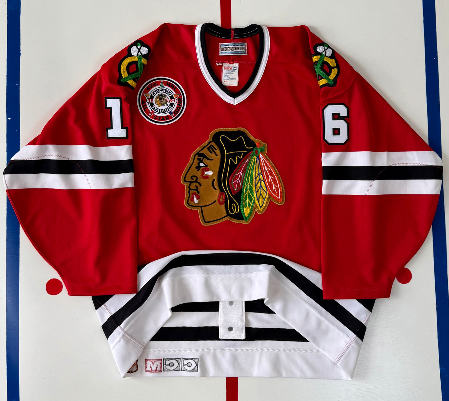 Chicago Blackhawks Michel Goulet 1990-1991 NHL Hockey Jersey (48/Large)