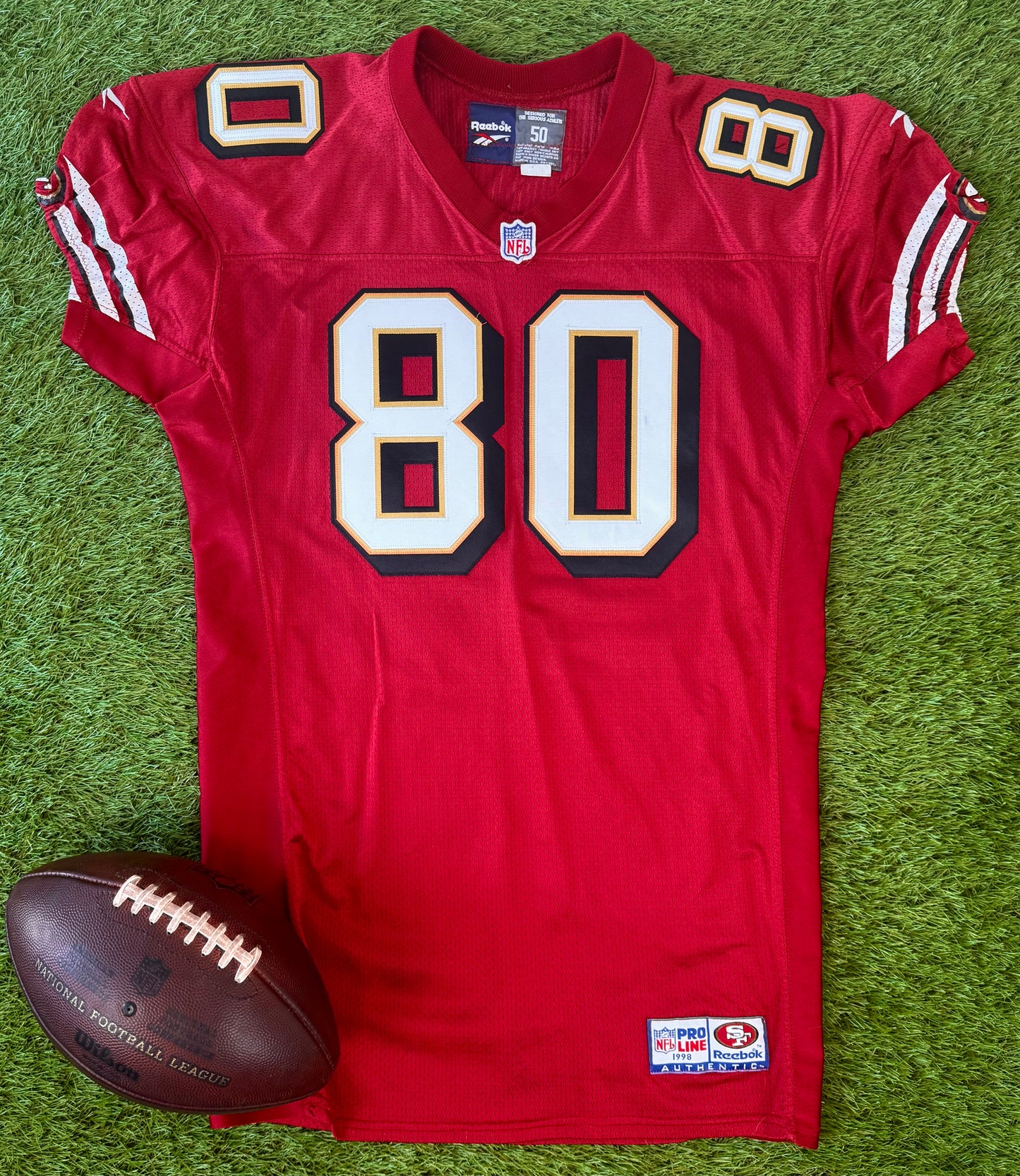 San Francisco 49ers Jerry Rice 1998 NFL Football Jersey (50/XL)