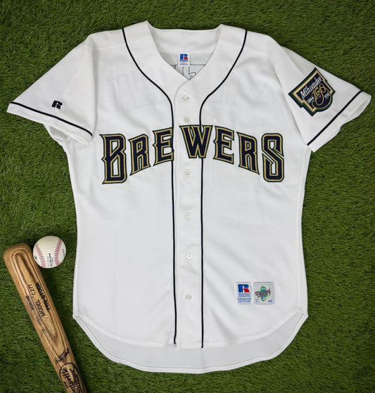 Milwaukee Brewers José Valentín 1996 MLB Baseball Jersey (44/Large)