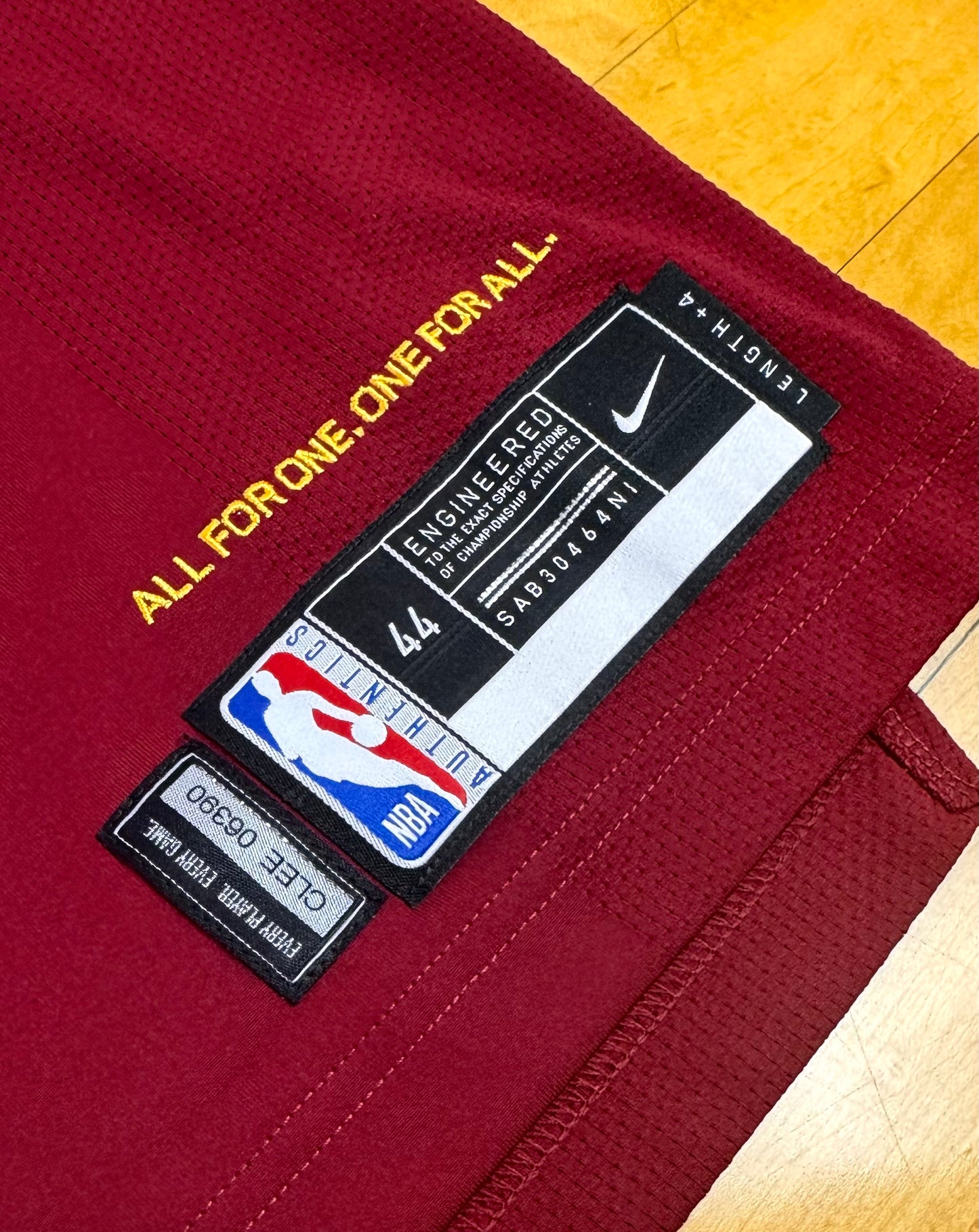 Cleveland Cavaliers 2017-2018 Lebron James Team Issued NBA Basketball Jersey (44/Large)