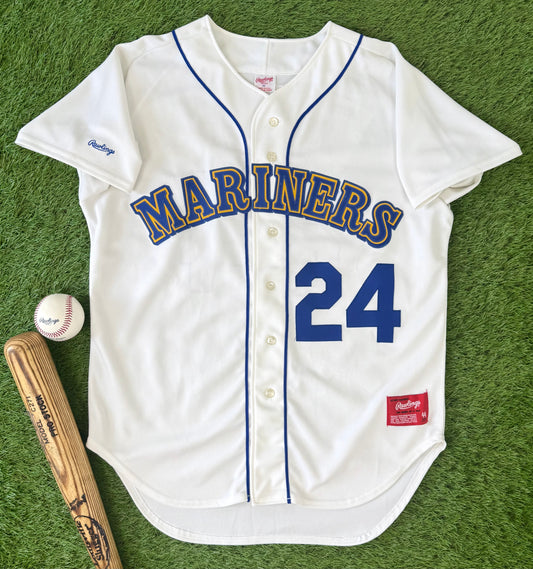 Seattle Mariners Ken Griffey Jr. 1989-1991 MLB Baseball Jersey (44/Large)