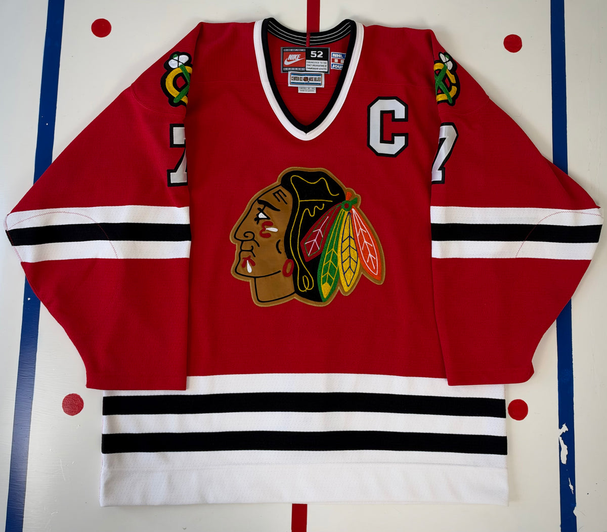 Chicago Blackhawks Chris Chelios 1996-1999 NHL Hockey Jersey (52/XL)