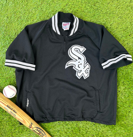 Chicago White Sox 1994 Michael Jordan Batting Practice MLB Baseball Pullover Warm-up Jersey (XL)