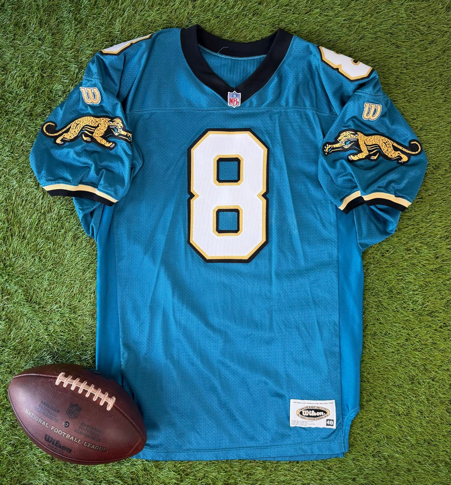 Jacksonville Jaguars Mark Brunell 1995-1996 NFL Football Jersey (48/XL)