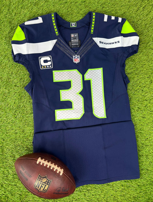 Seattle Seahawks Kam Chancellor 2016 Team Issued NFL Football Jersey (44/Large)