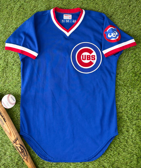 Chicago Cubs 1986 Game Worn MLB Baseball Jersey (42/Large)