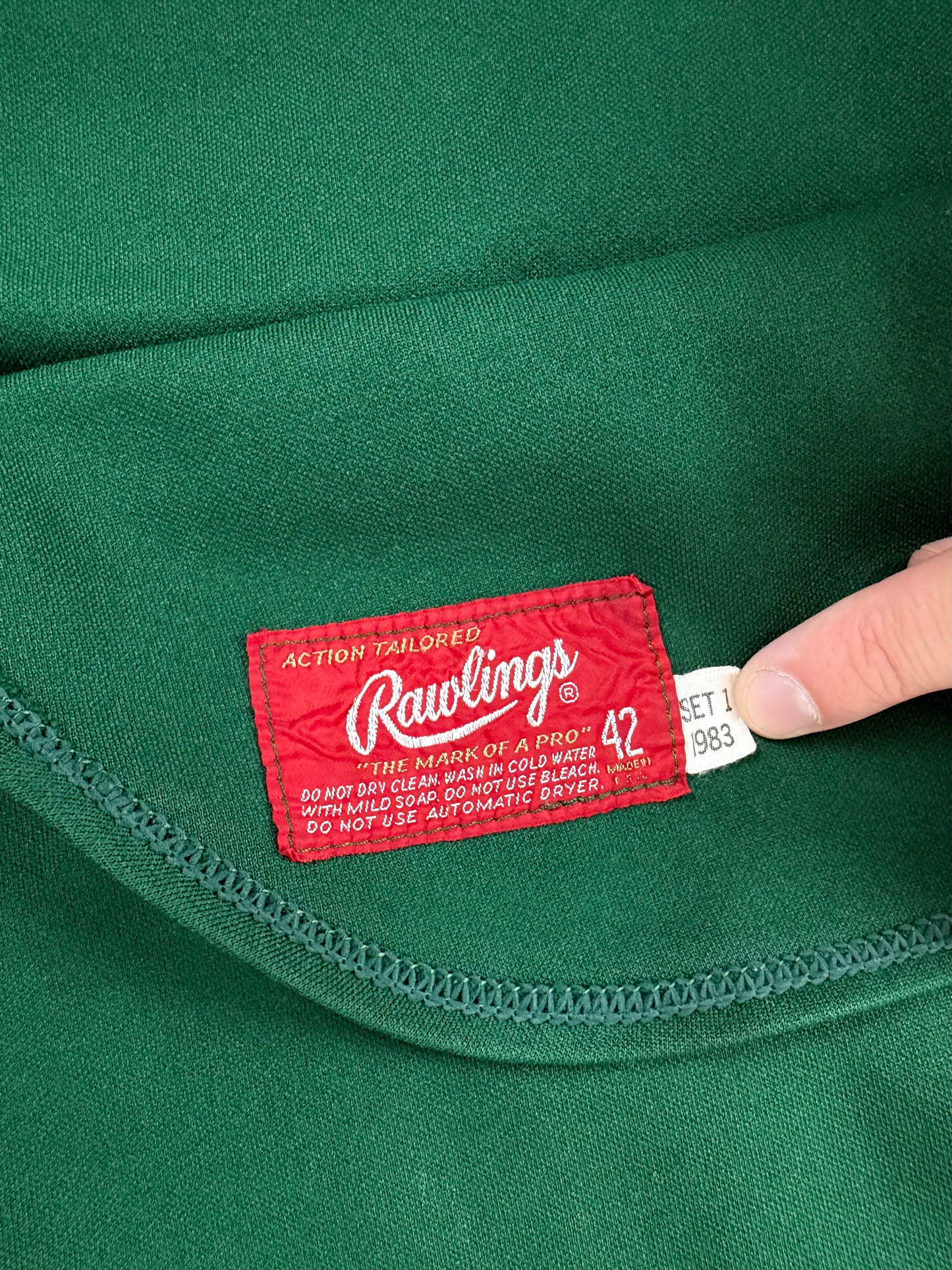 Oakland Athletics Mark Wagner 1984 Game Worn MLB Baseball Jersey (42/Large)