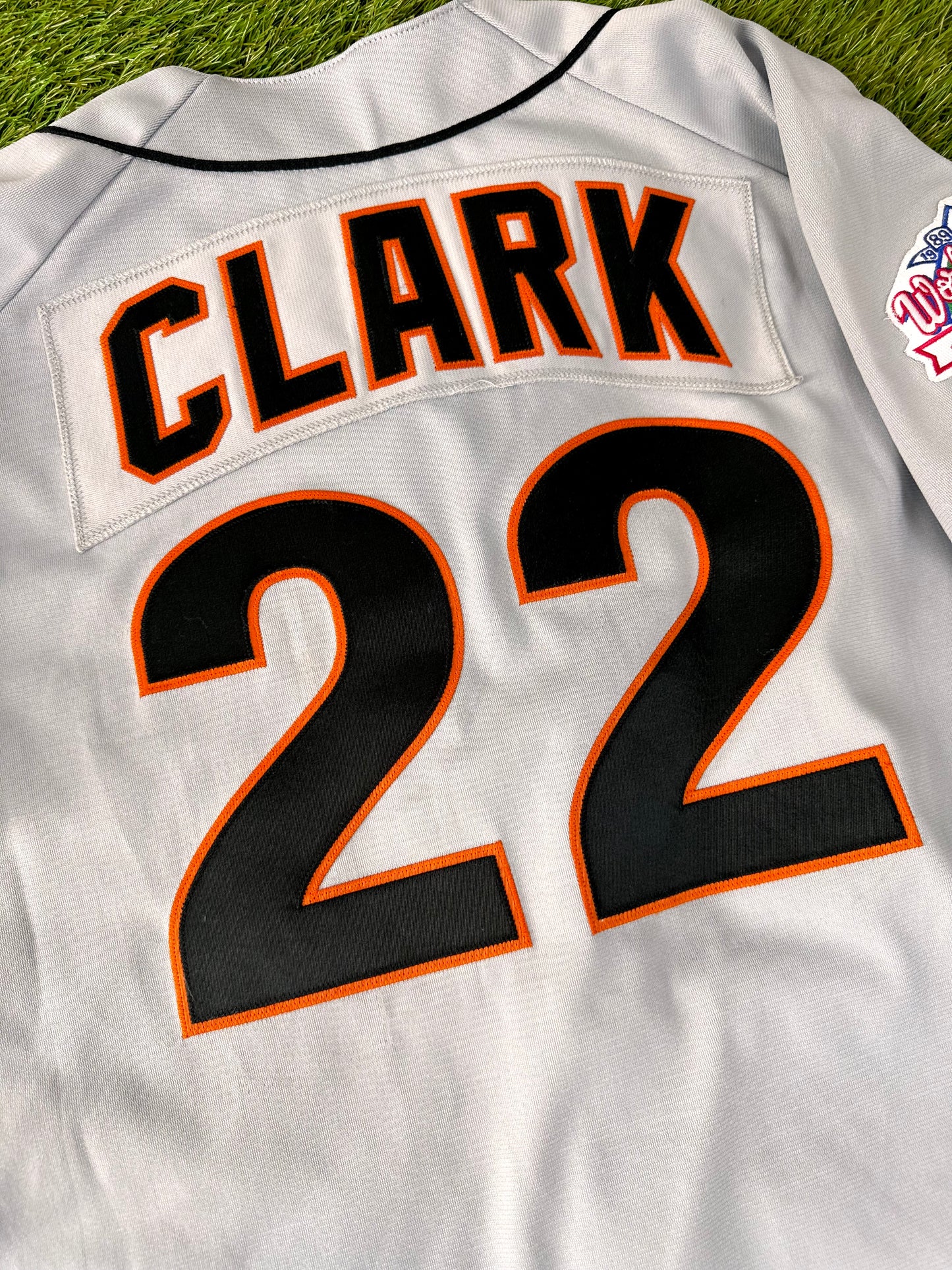 San Francisco Giants Will Clark 1989 World Series MLB Baseball Jersey (46/Large)