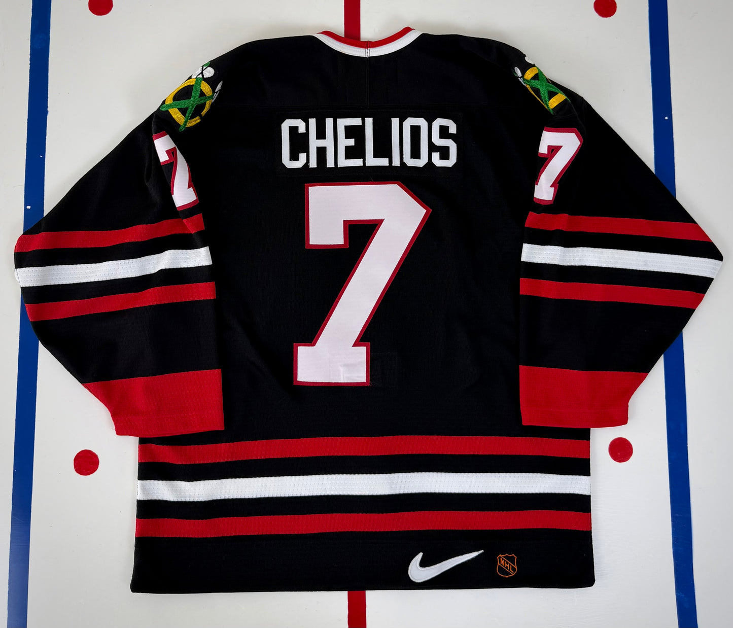 Chicago Blackhawks Chris Chelios 1996-1999 Alternate NHL Hockey Jersey (48/Medium)