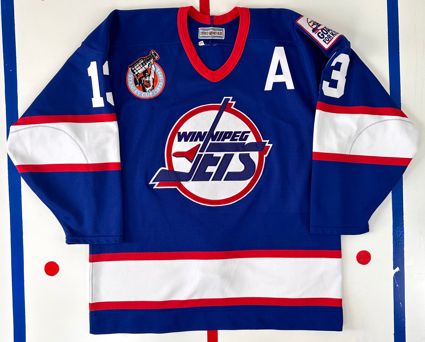 Winnipeg Jets 1992-1993 Teemu Selanne NHL Hockey Jersey (48/Large)