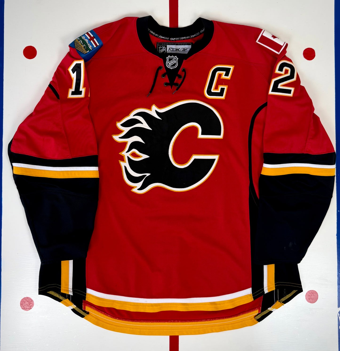 Calgary Flames Jarome Iginla 2007-2008 NHL Hockey Jersey (60/XXXL)