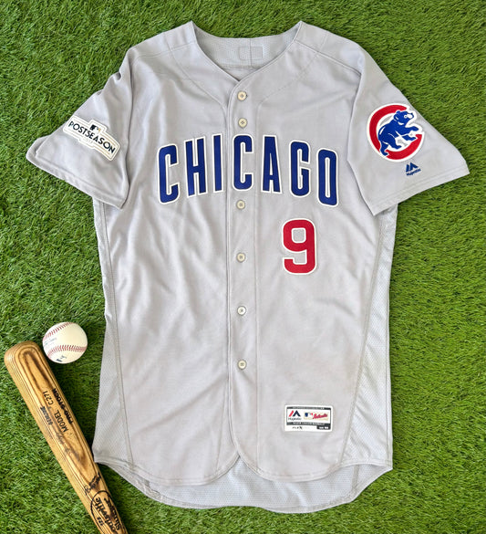 Chicago Cubs Javier Baez 2017 Postseason MLB Baseball Jersey (44/Large)