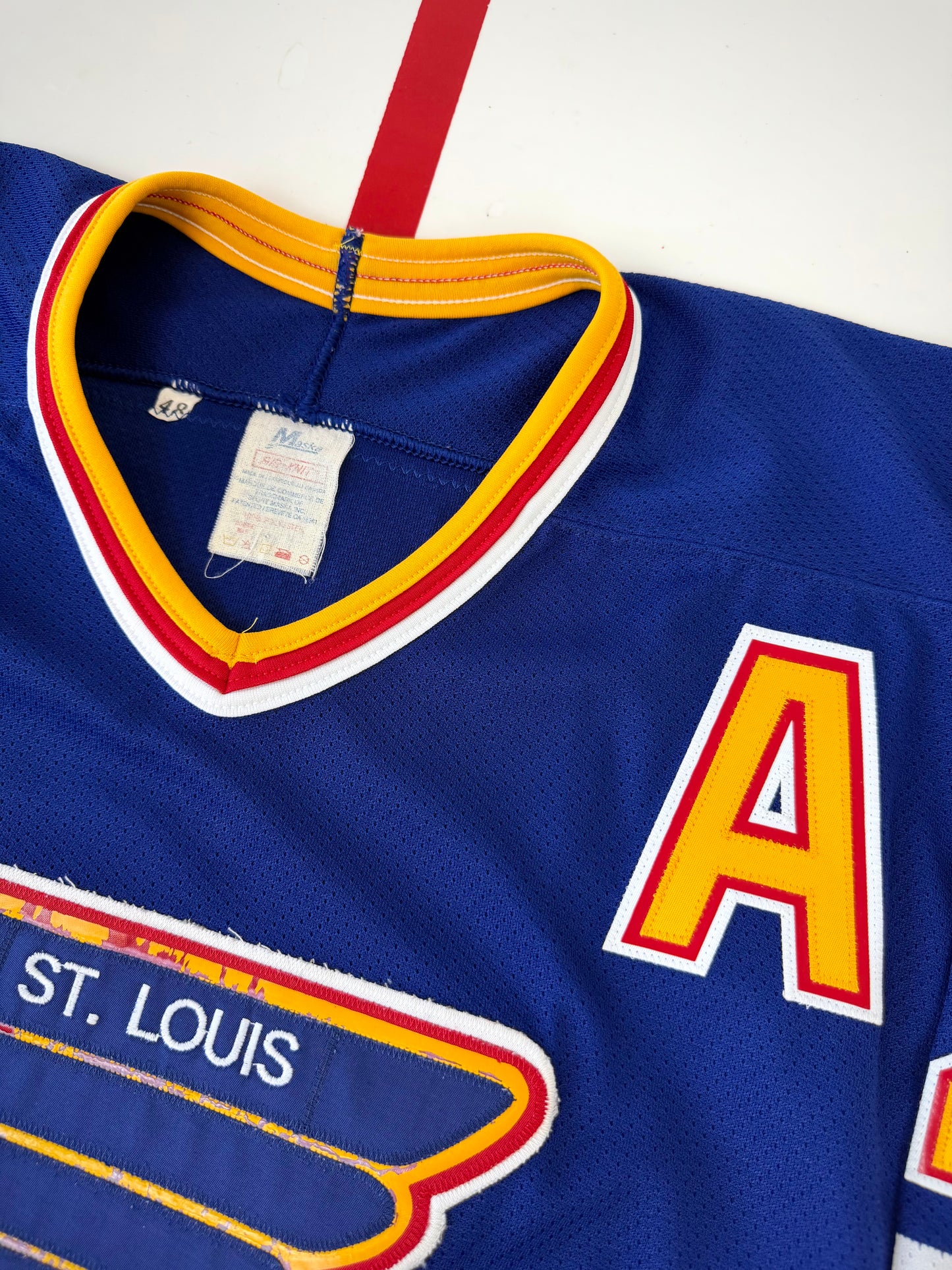 St. Louis Blues Adam Oates 1989-1990 NHL Hockey Jersey (48/Large)