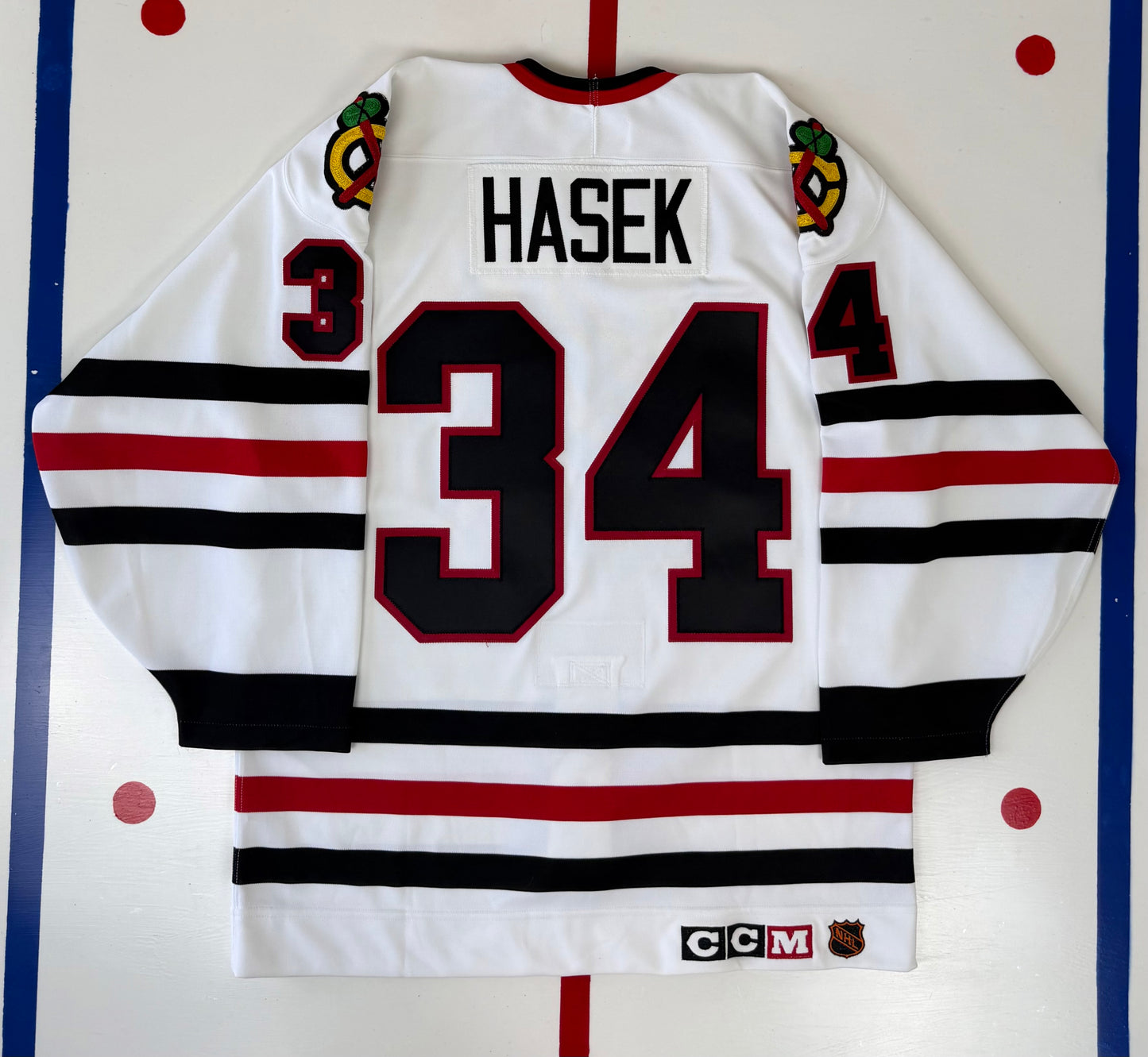 Chicago Blackhawks Dominik Hasek 1990-1991 NHL Hockey Jersey (44/Medium)
