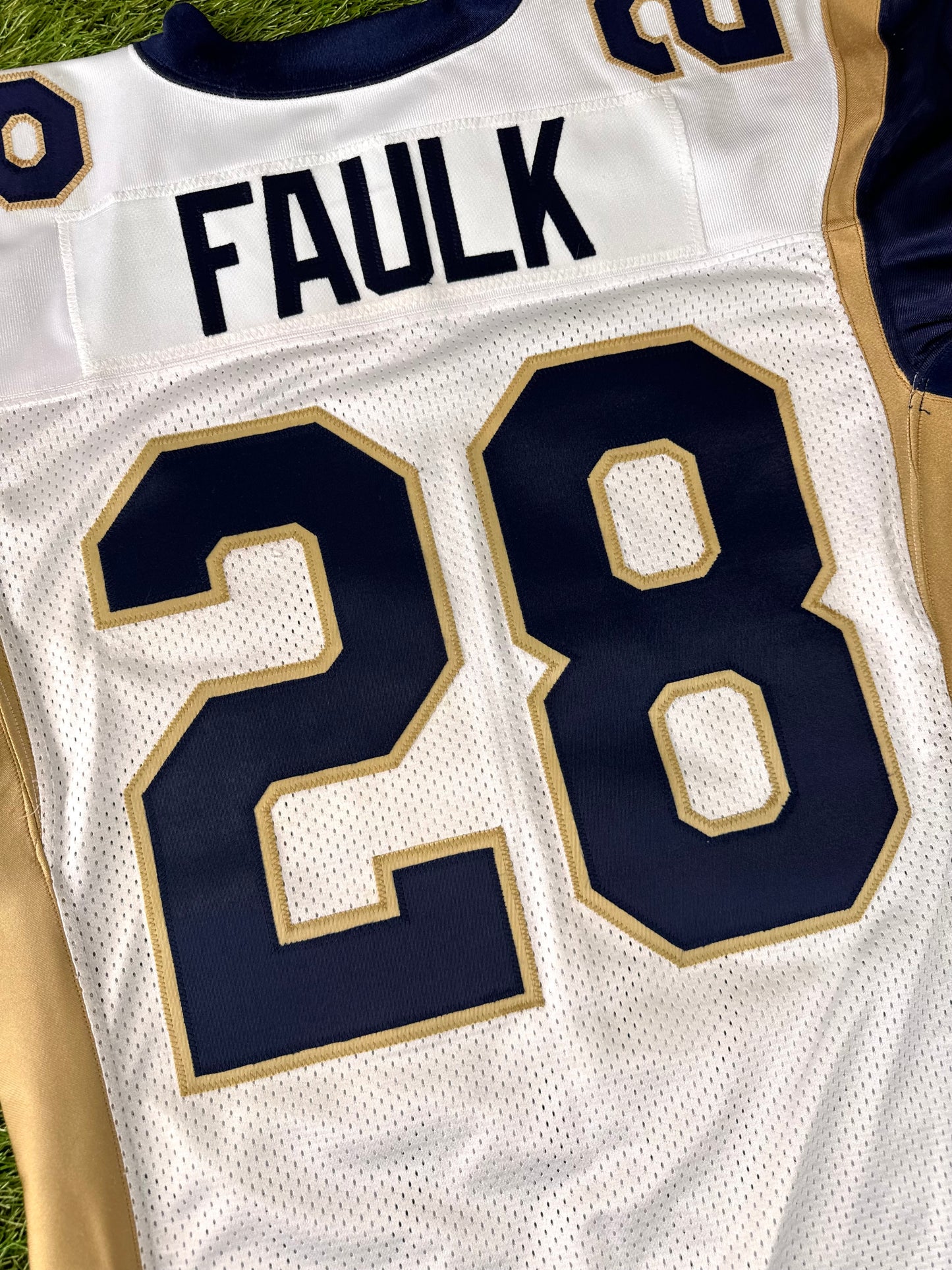 St. Louis Rams Marshall Faulk 2000 Team Issued NFL Football Jersey (48/XL)