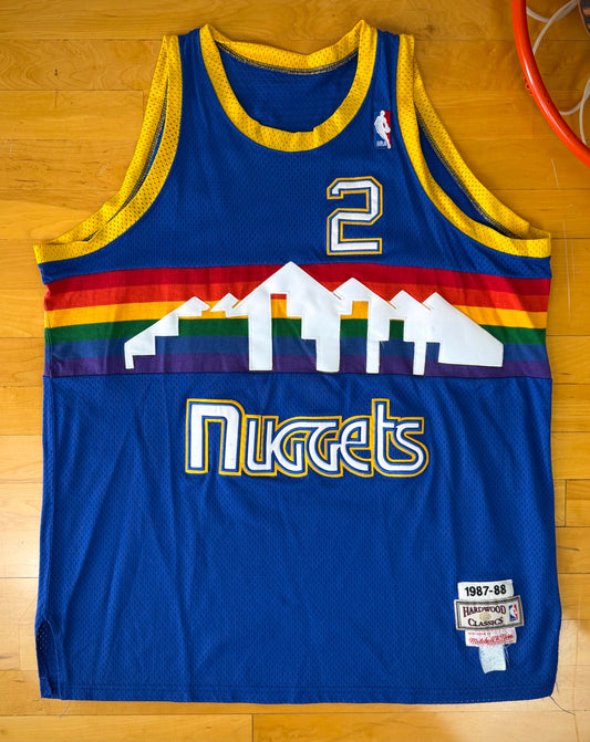 Denver Nuggets Alex English 1987-1988 NBA Basketball Jersey (48/XL)