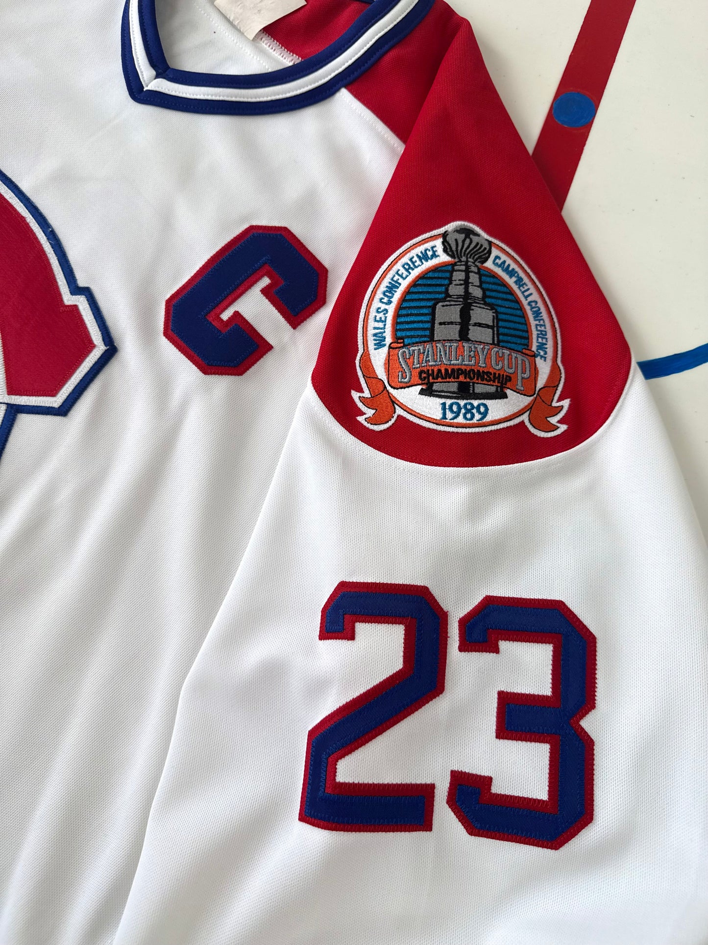 Montreal Canadiens Bob Gainey 1989 Stanley Cup Finals NHL Hockey Jersey (50/Large)