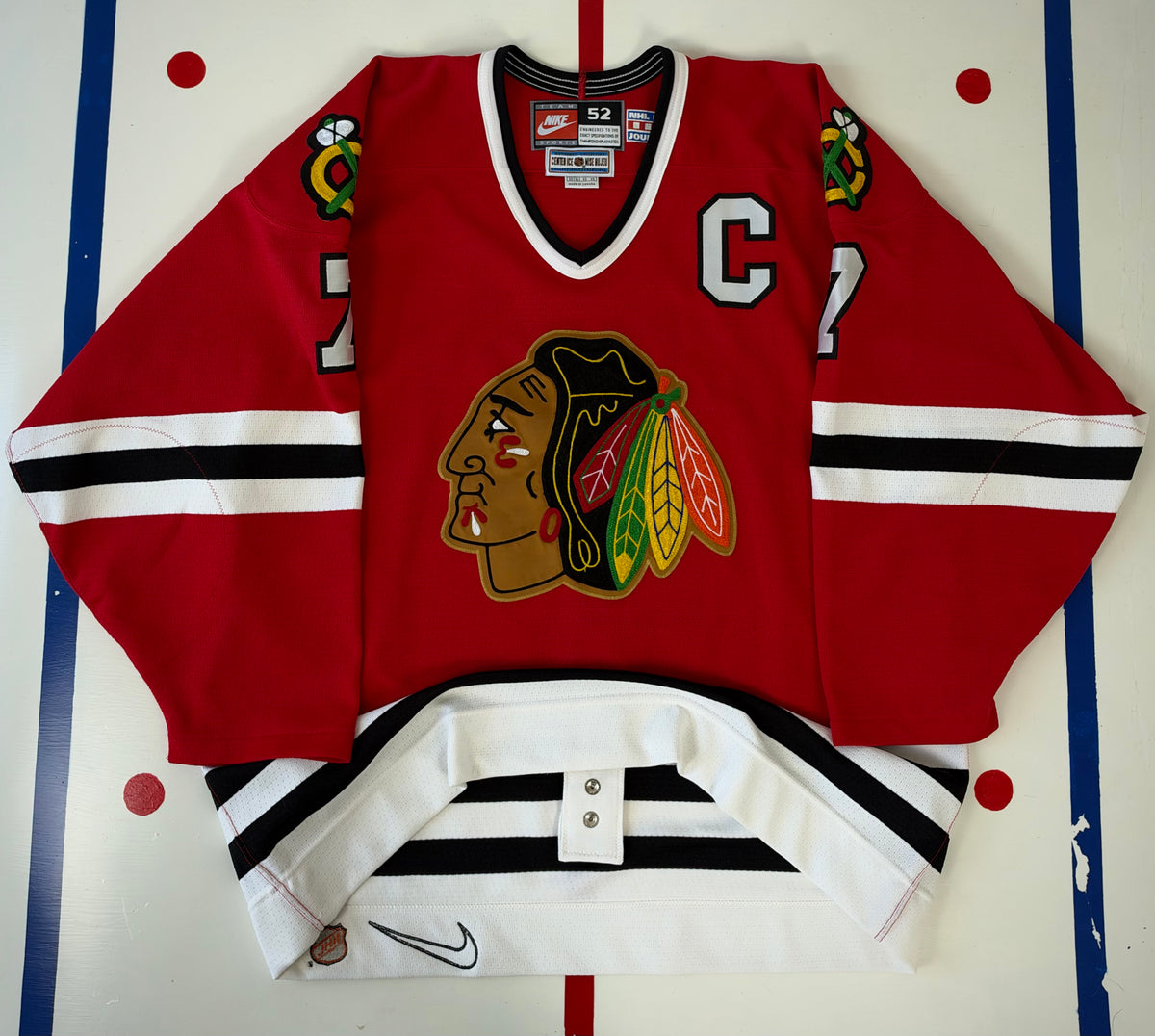Chicago Blackhawks Chris Chelios 1996-1999 NHL Hockey Jersey (52/XL)