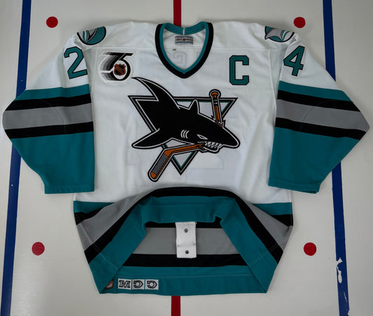San Jose Sharks Doug Wilson 1991-1992 NHL Hockey Jersey (48/Large)