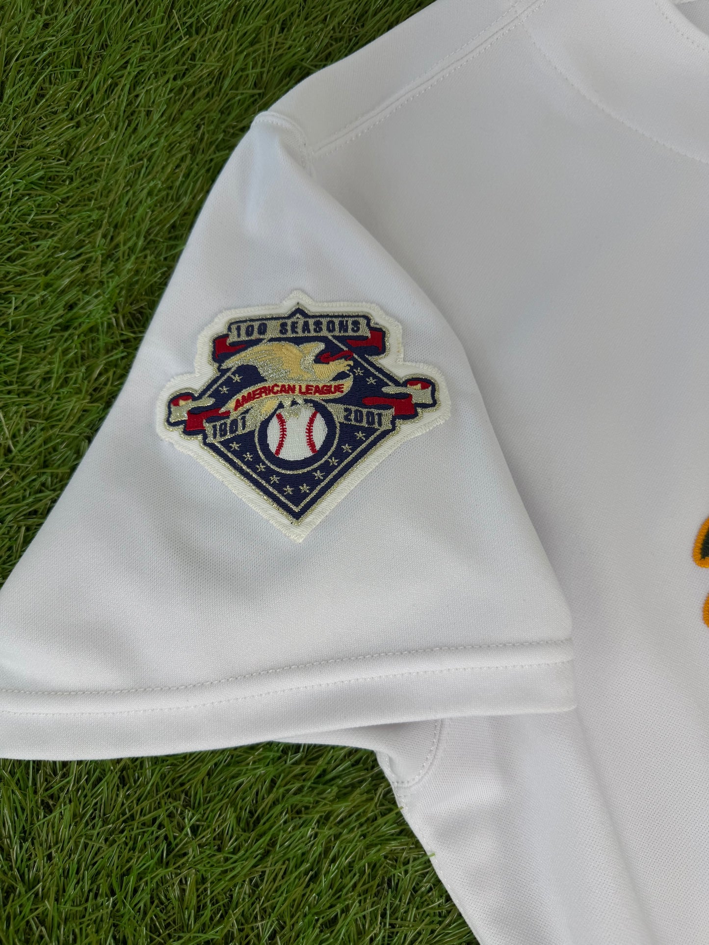 Oakland Athletics Barry Zito 2001 MLB Baseball Jersey (44/Large)
