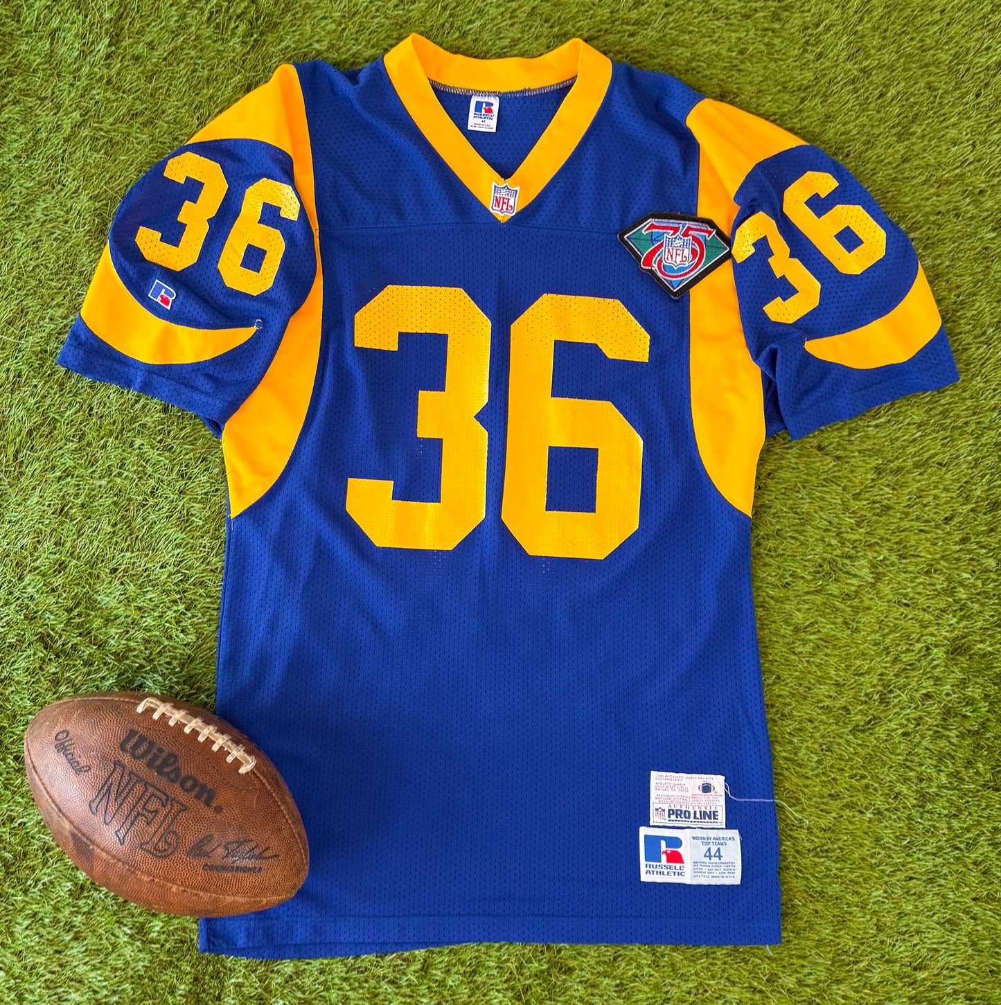 Los Angeles Rams Jerome Bettis 1994 NFL Football Jersey (44/Large)