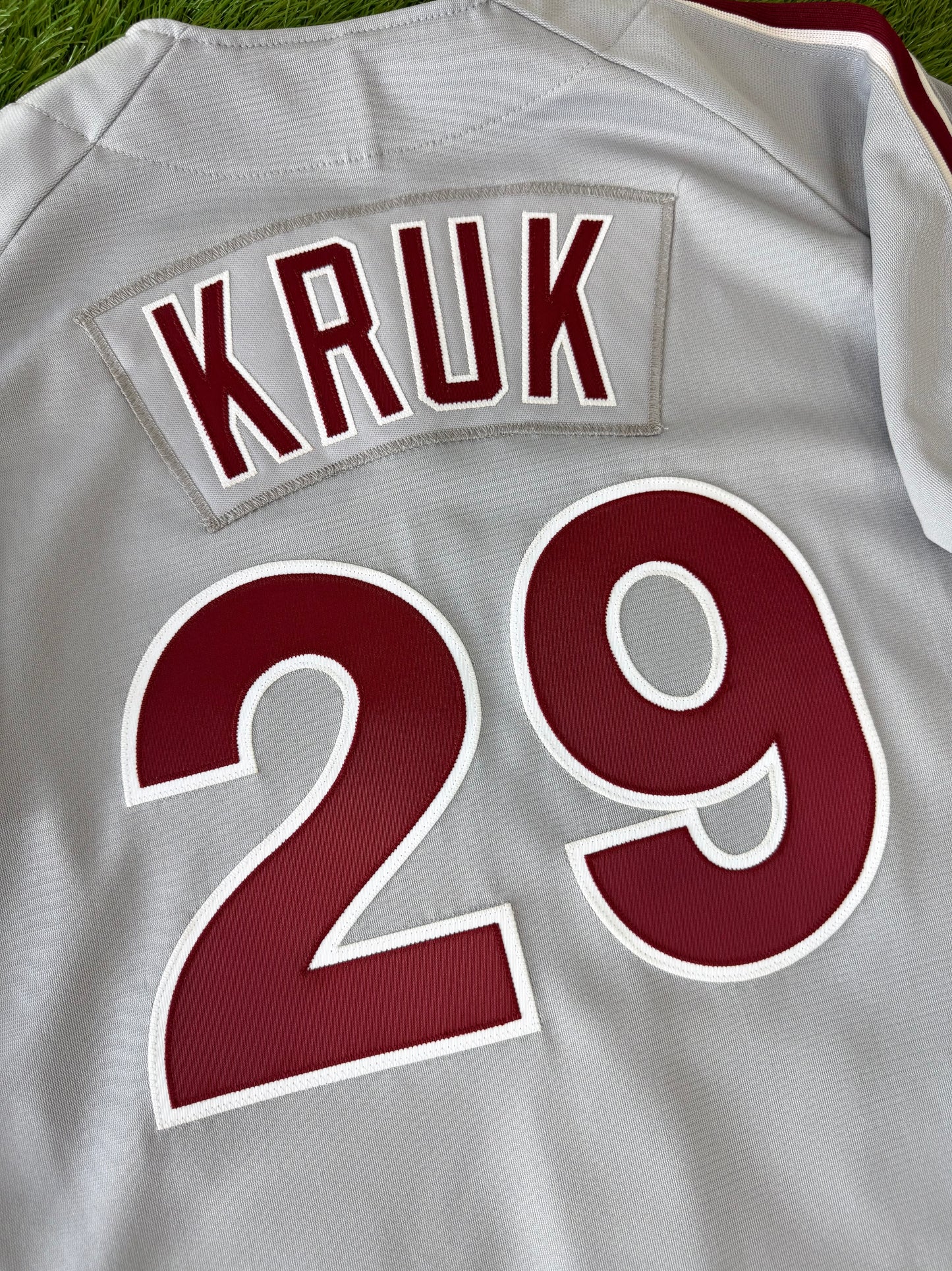 Philadelphia Phillies John Kruk 1991 MLB Baseball Jersey (46/XL)