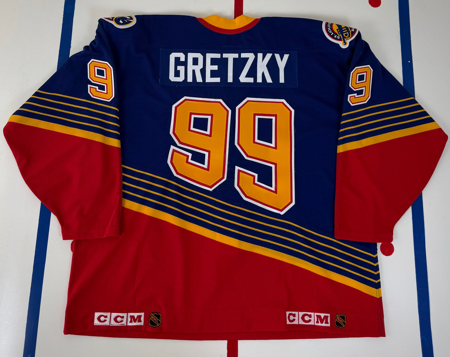 St. Louis Blues Wayne Gretzky 1996 NHL Hockey Jersey (58/XXXL)