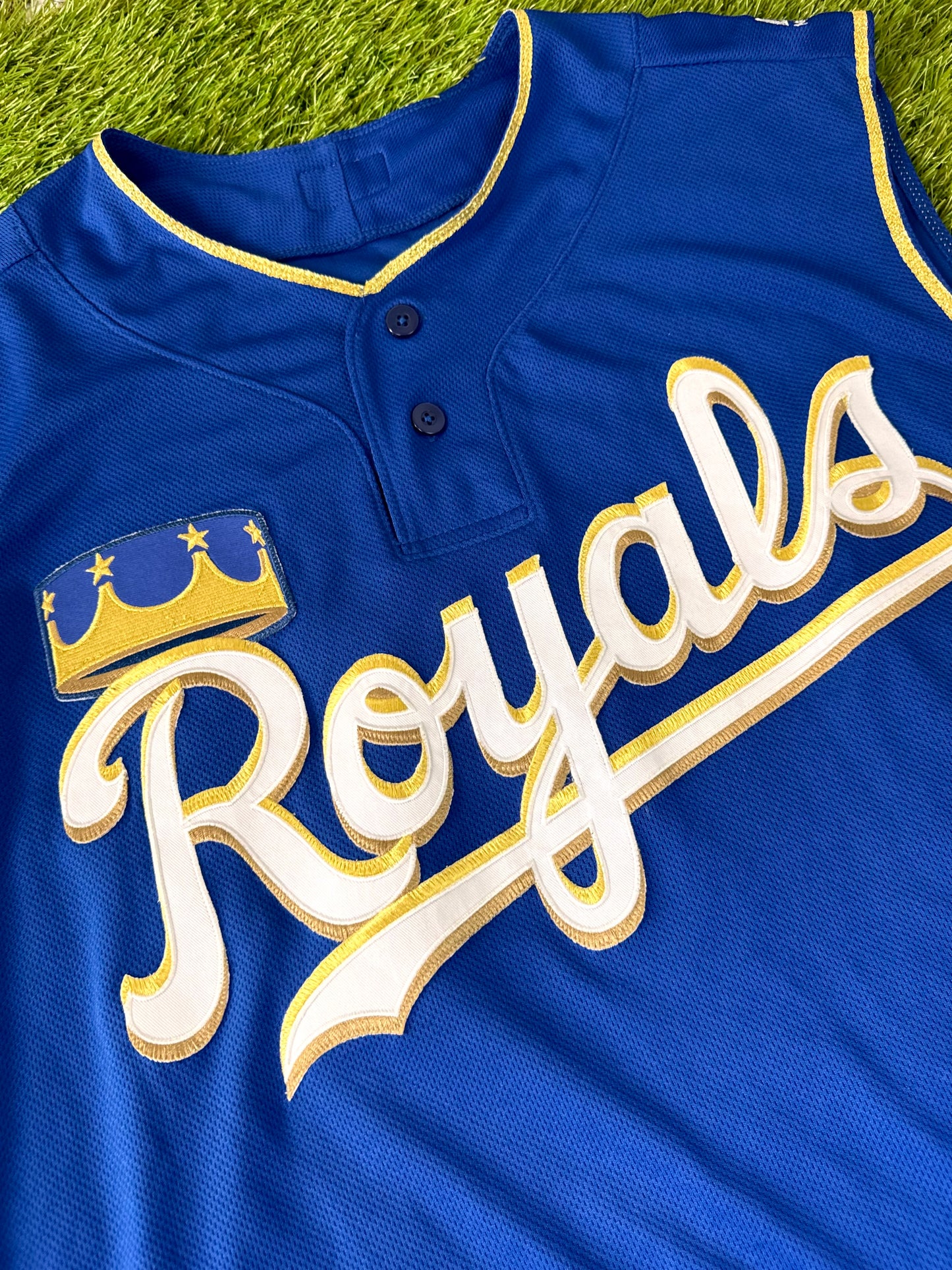 Kansas City Royals 2018 Salvador Perez TATC MLB Baseball Jersey (48/XL)