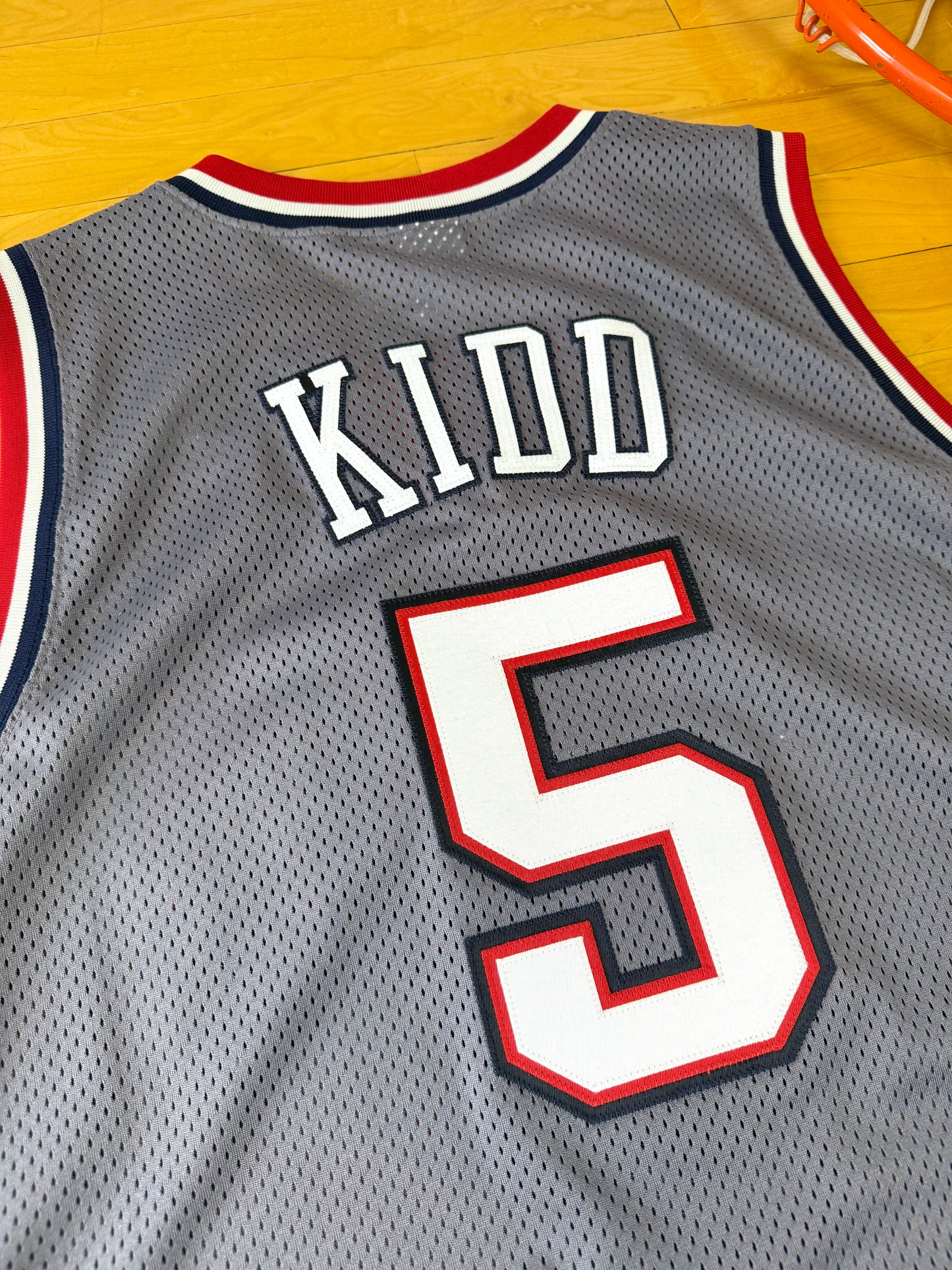 New Jersey Nets Jason Kidd 2002 NBA Finals Basketball Jersey (56/XXXL)