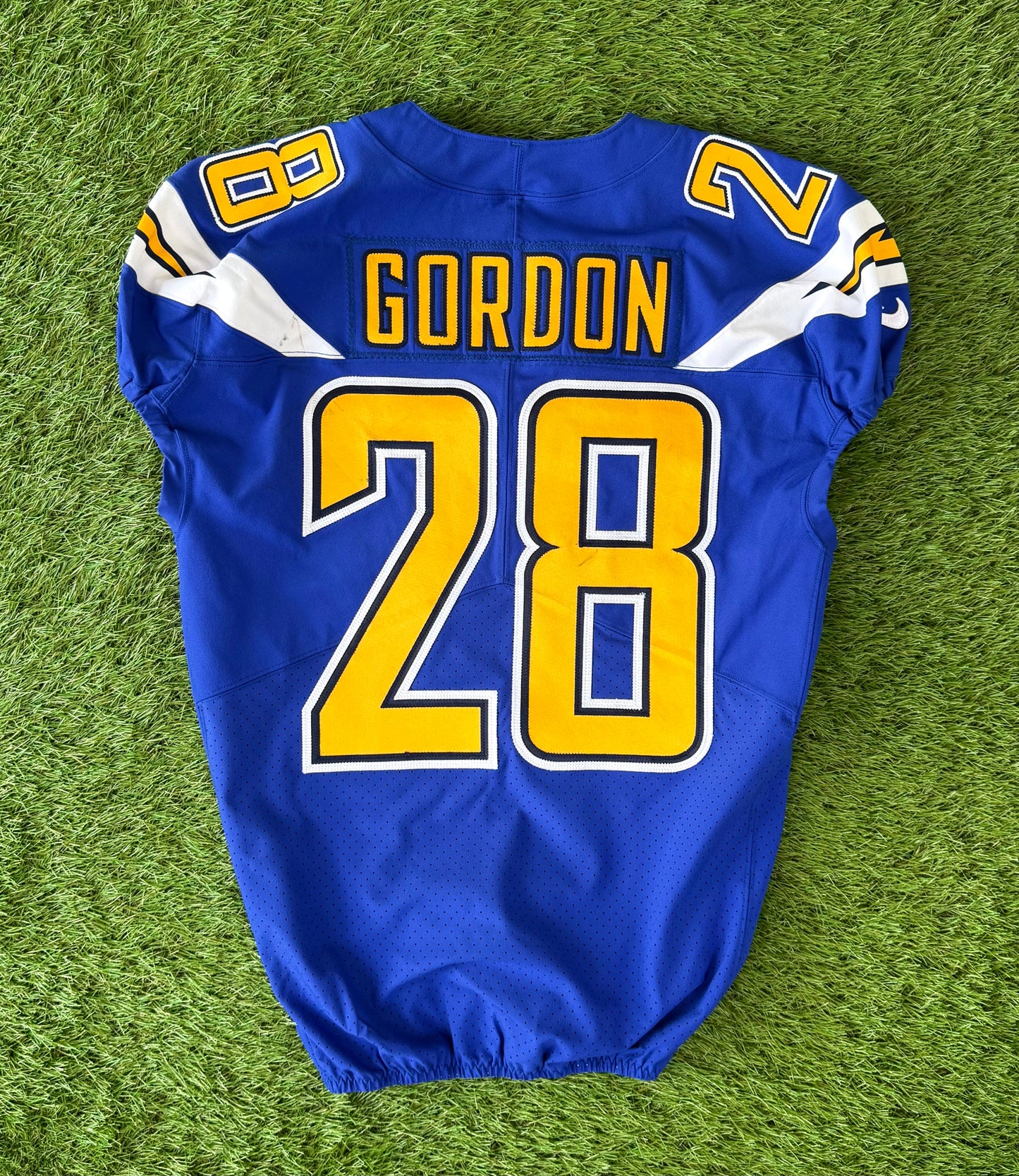 San Diego Chargers Melvin Gordon Game Issued 2016 Color Rush NFL Football Jersey (42/Medium)