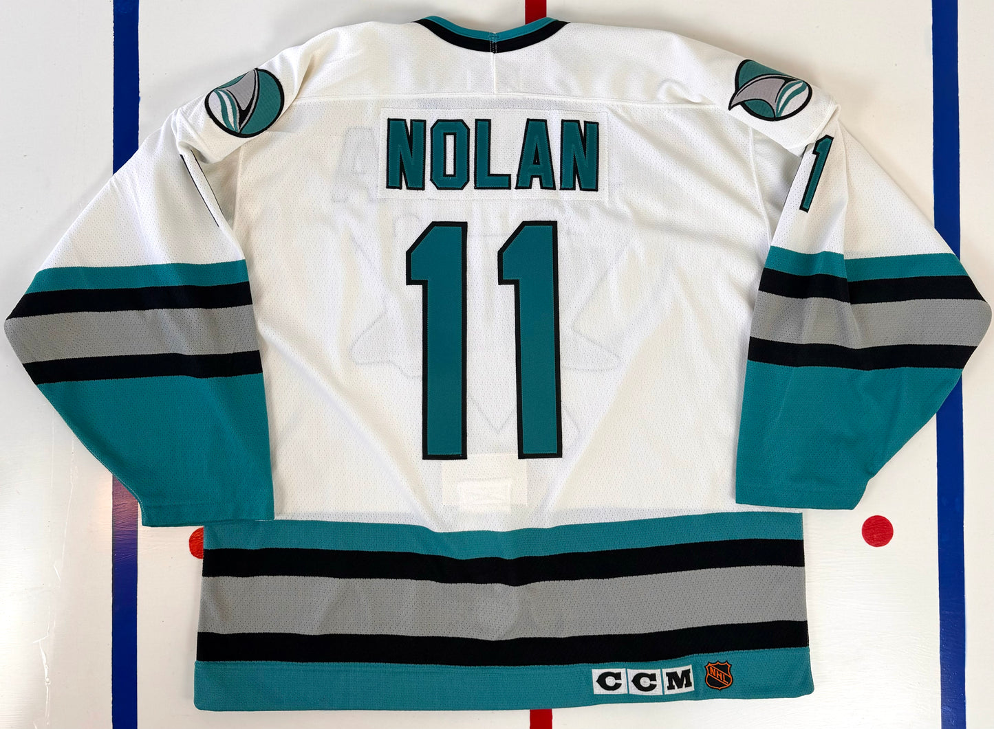 San Jose Sharks 1996-1997 Owen Nolan NHL Hockey Jersey (52/XL)