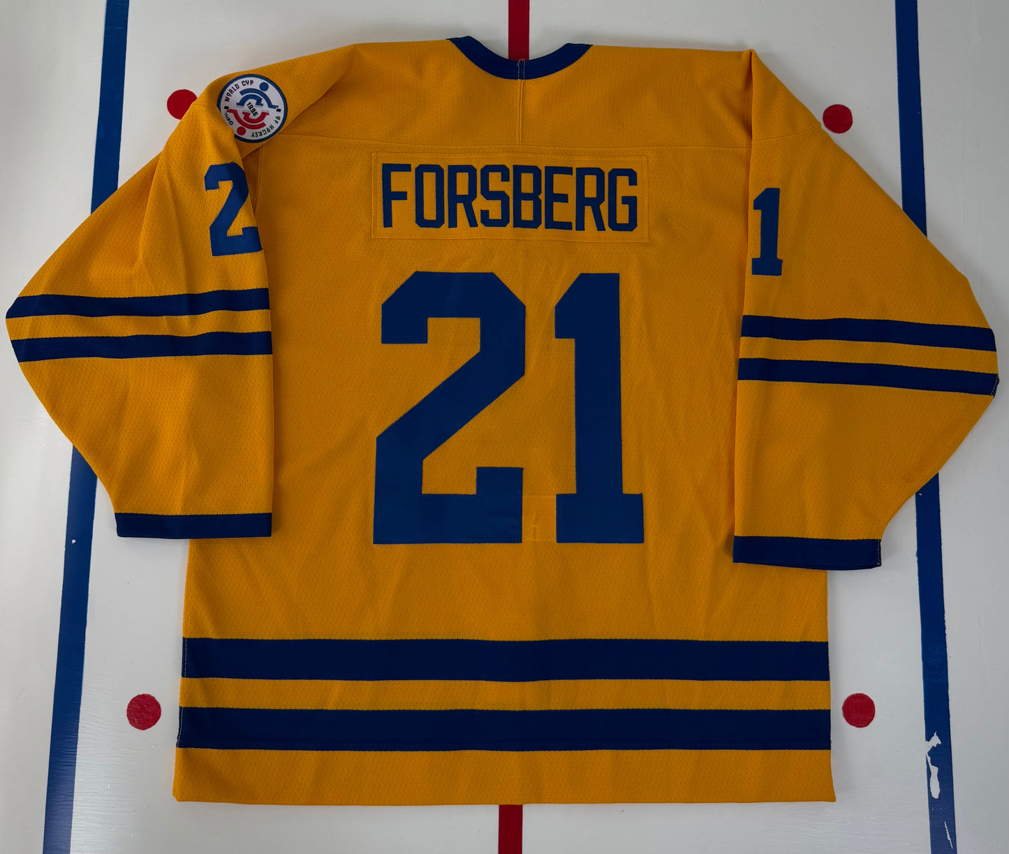 Team Sweden Peter Forsberg 1996 World Cup of Hockey Jersey (52/XL)