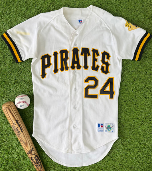 Pittsburgh Pirates Barry Bonds 1992 MLB Baseball Jersey (36/Small)