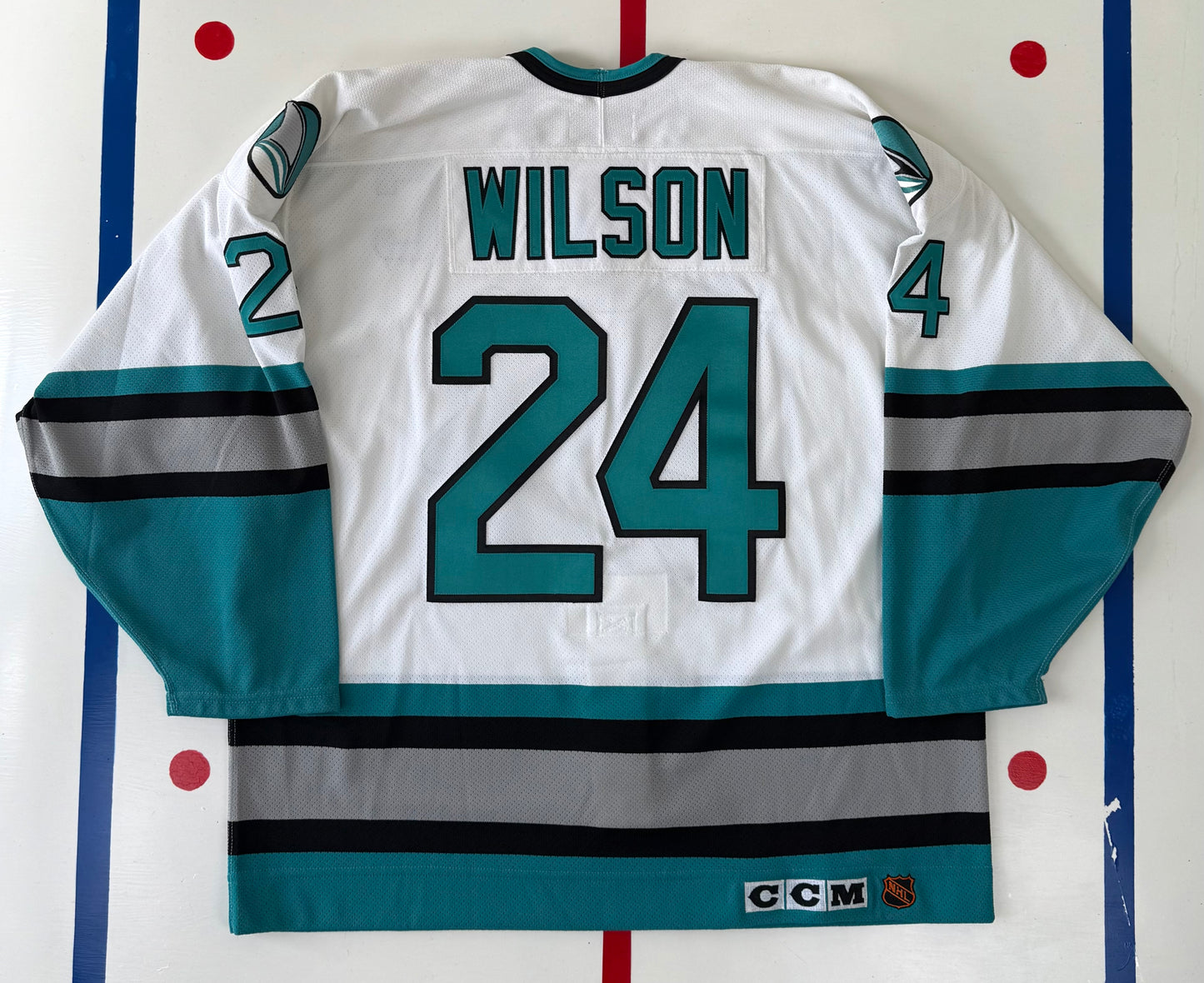 San Jose Sharks Doug Wilson 1991-1992 NHL Hockey Jersey (52/XL)