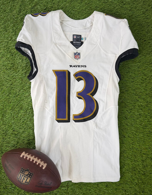Baltimore Ravens Devin Duvernay 2020 Game Worn NFL Football Jersey (38/Small)