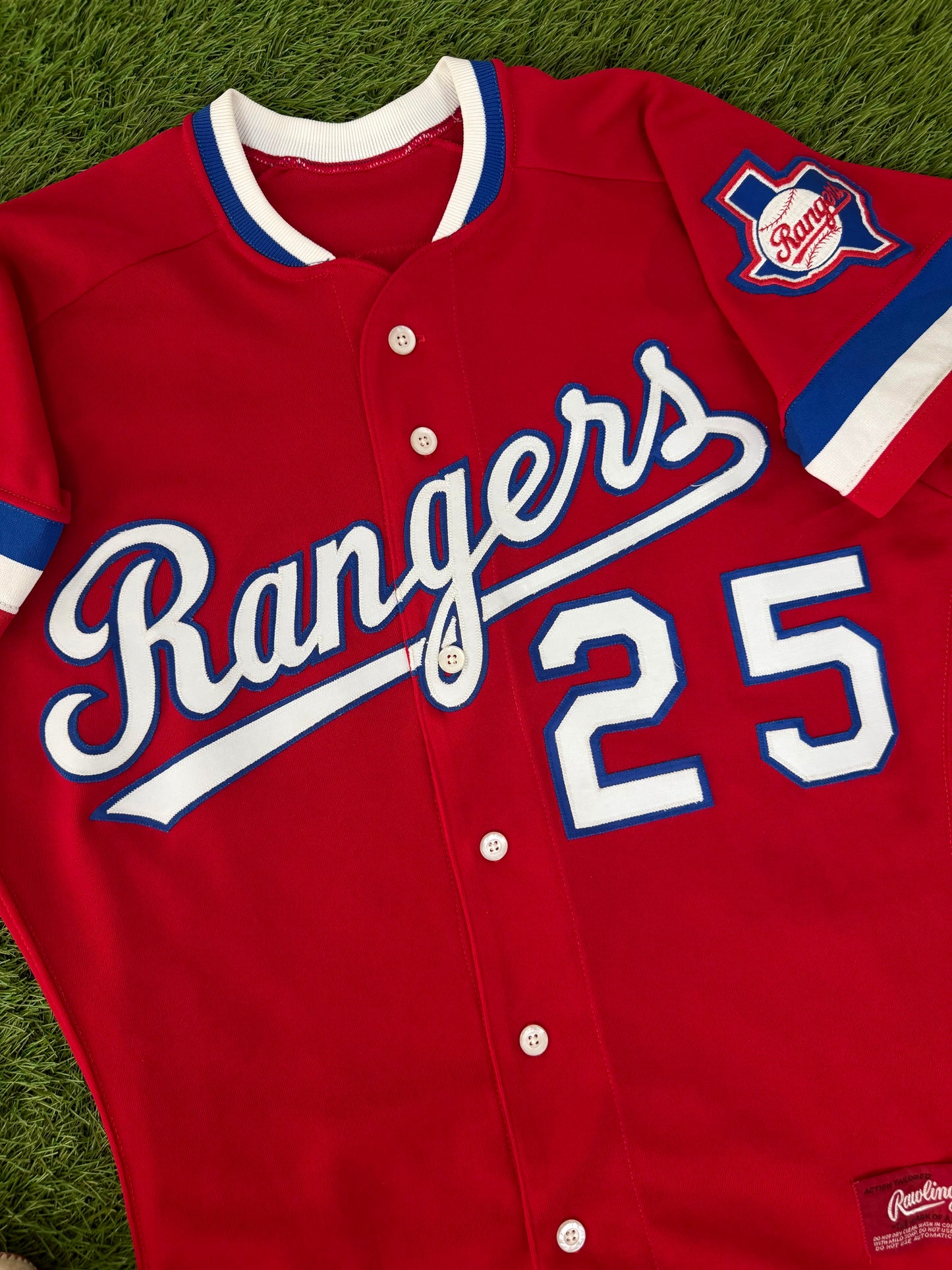 Texas Rangers Buddy Bell 1985 Alternate MLB Baseball Jersey (40/Medium)