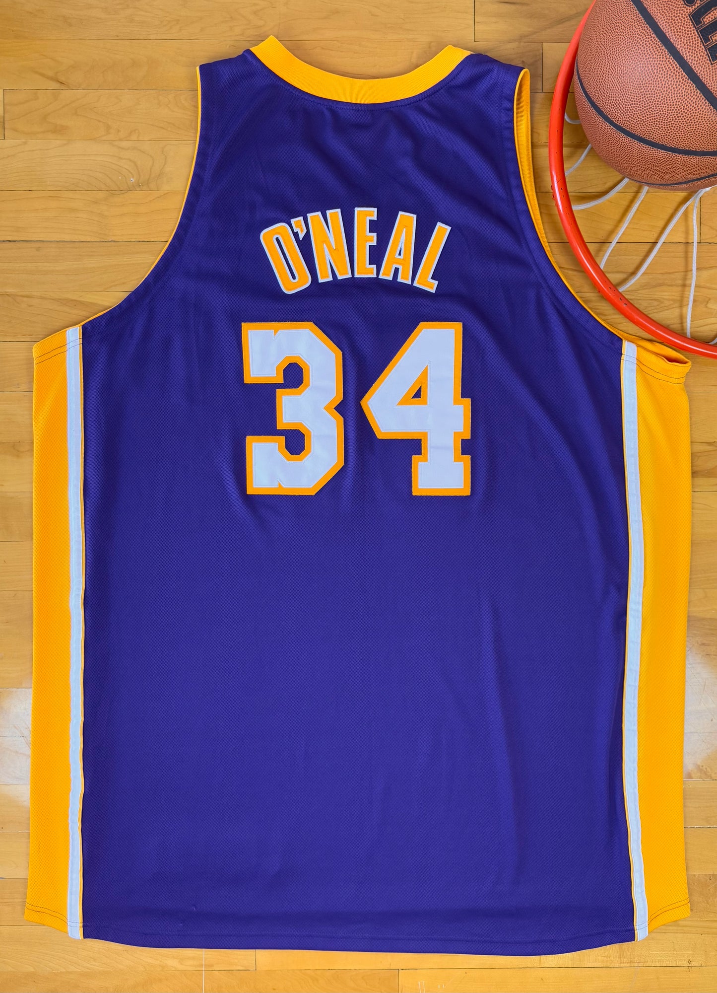 Los Angeles Lakers Shaquille O’Neal 2002 NBA Finals Basketball Jersey (60/XXXXL)