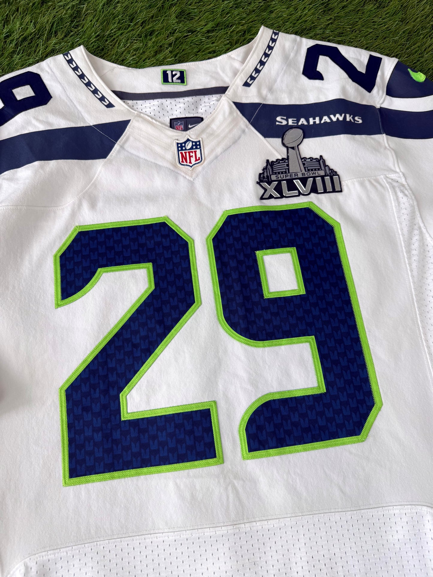 Seattle Seahawks Earl Thomas 2013-14 Super Bowl XLVIII NFL Football Jersey (56/XXXL)