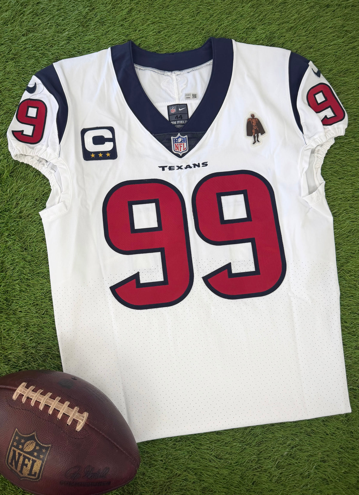 Houston Texans J.J. Watt 2020 Team Issued NFL Football Jersey (44/Large)
