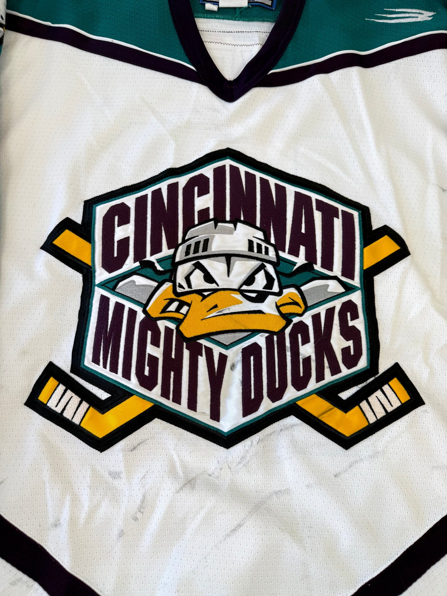 Cincinnati Mighty Ducks 1997-1998 Tim Lovell AHL Hockey Jersey (54/XXL)